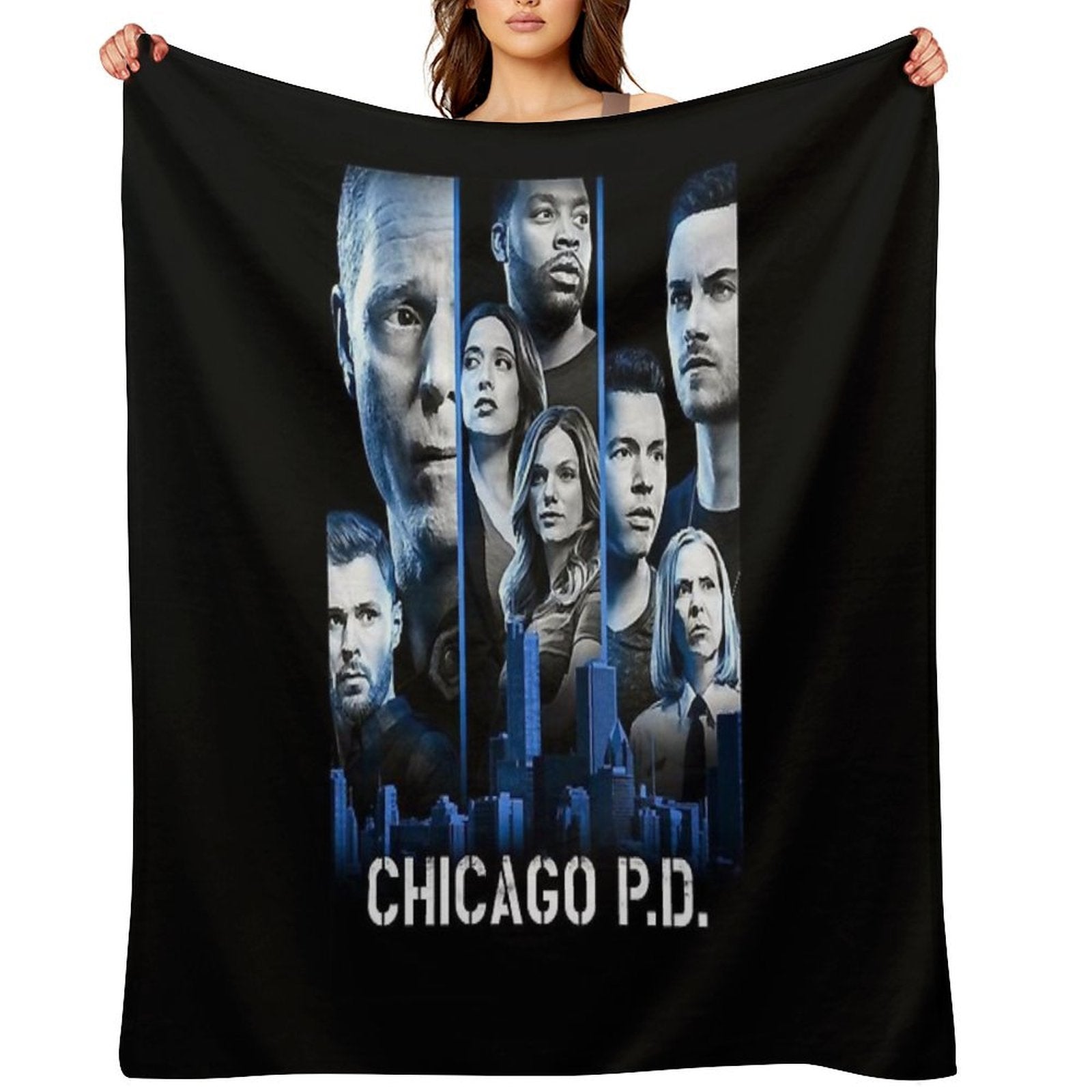 Black Graphic Chicago Med.Thank You For The Memories Signatures Lightweight Throw Blanket