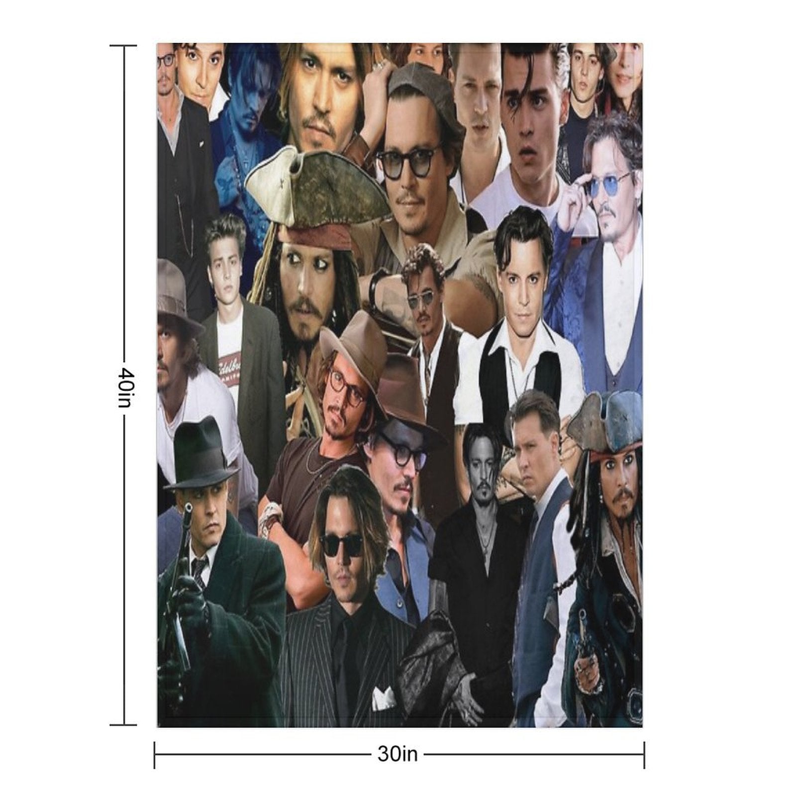 Johhny Depp Versatility Throw Blanket