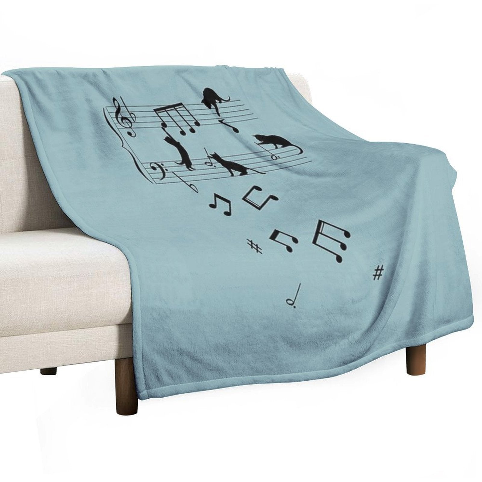 Musical Cats Versatility Throw Blanket