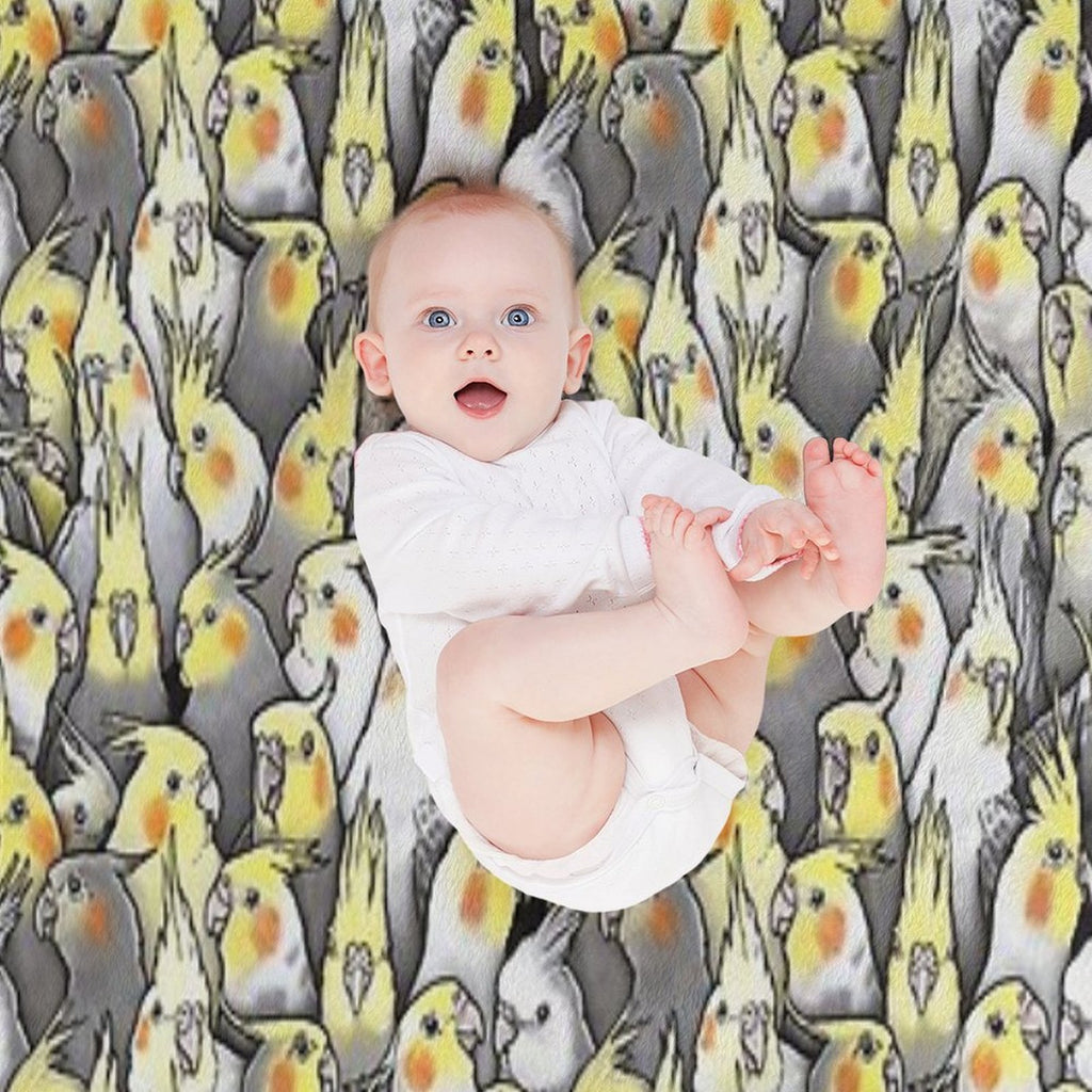 Cockatiels Galore Compact Throw Blanket
