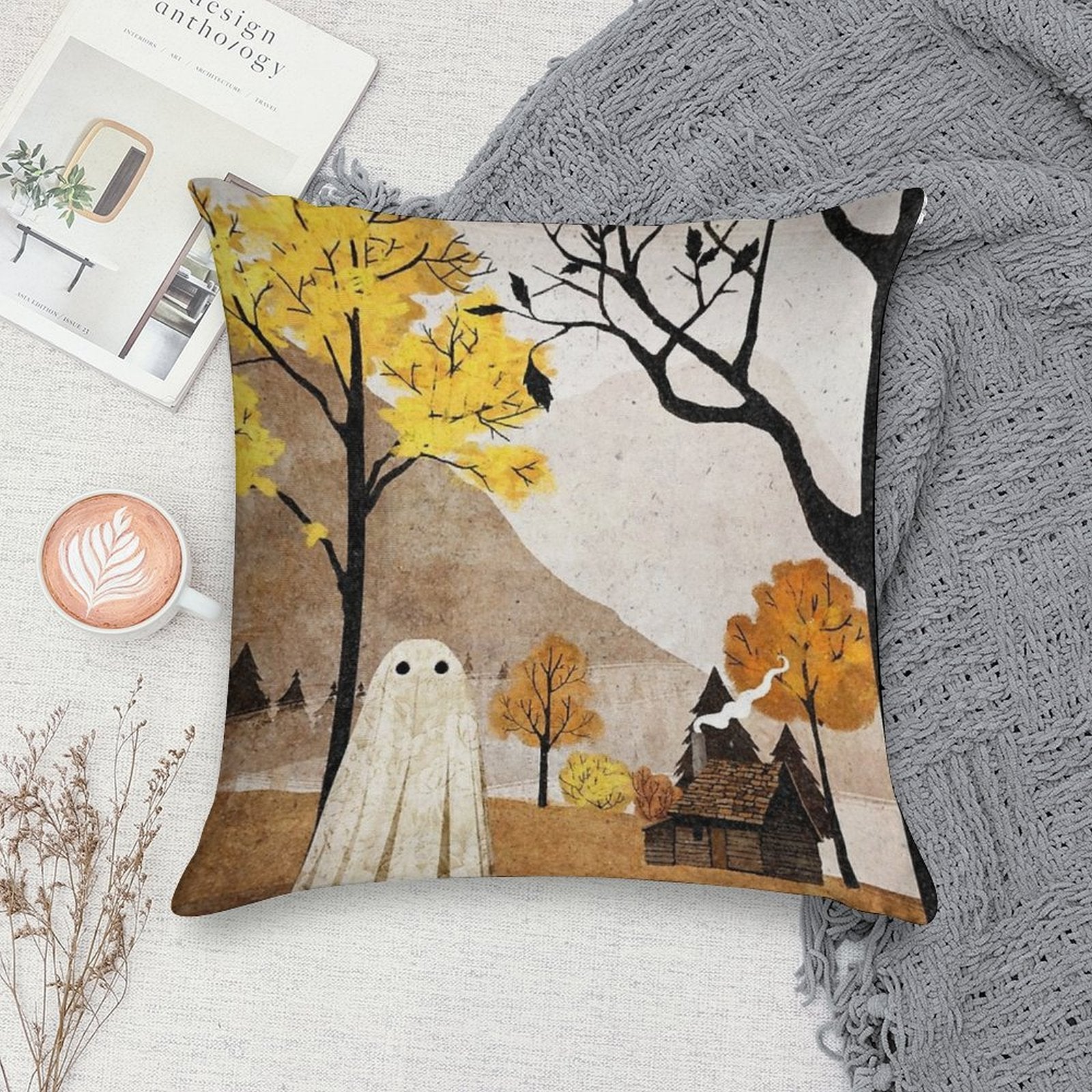 Walter in Autumn Soft Multiple Sizes Throw Pillow