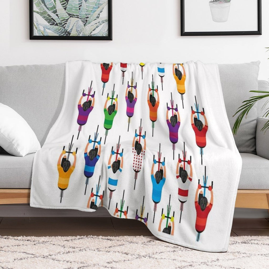 Cycling Squad Shrink-resistant Throw Blanket