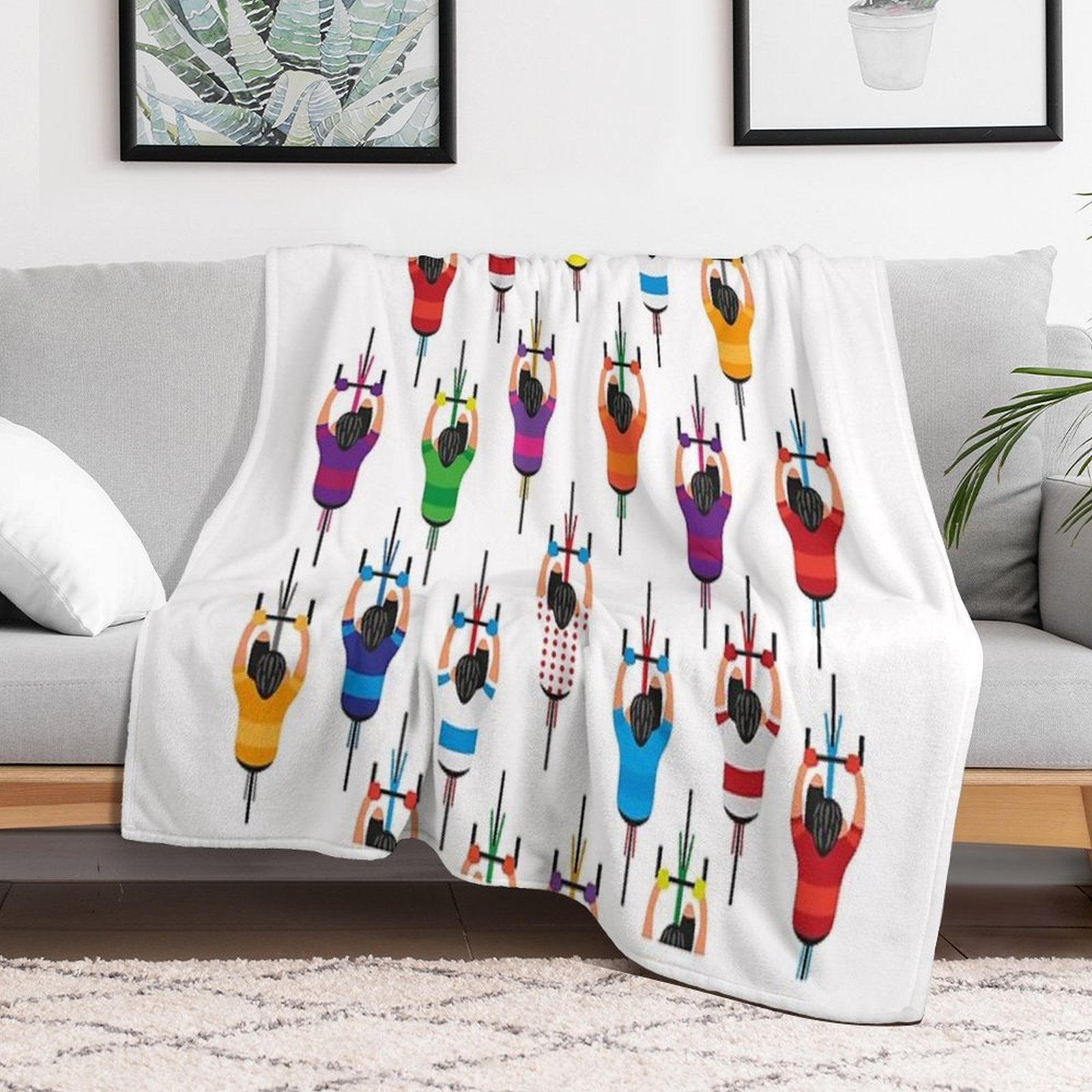 Cycling Squad Shrink-resistant Throw Blanket