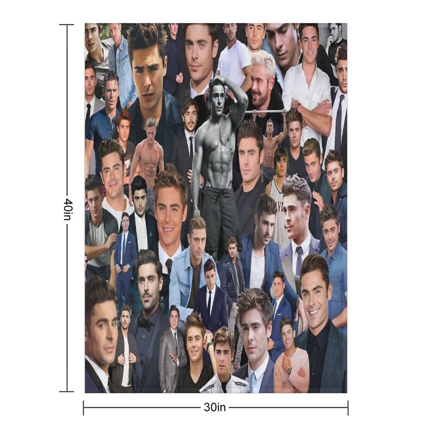 Zac Efron Eco-conscious Throw Blanket