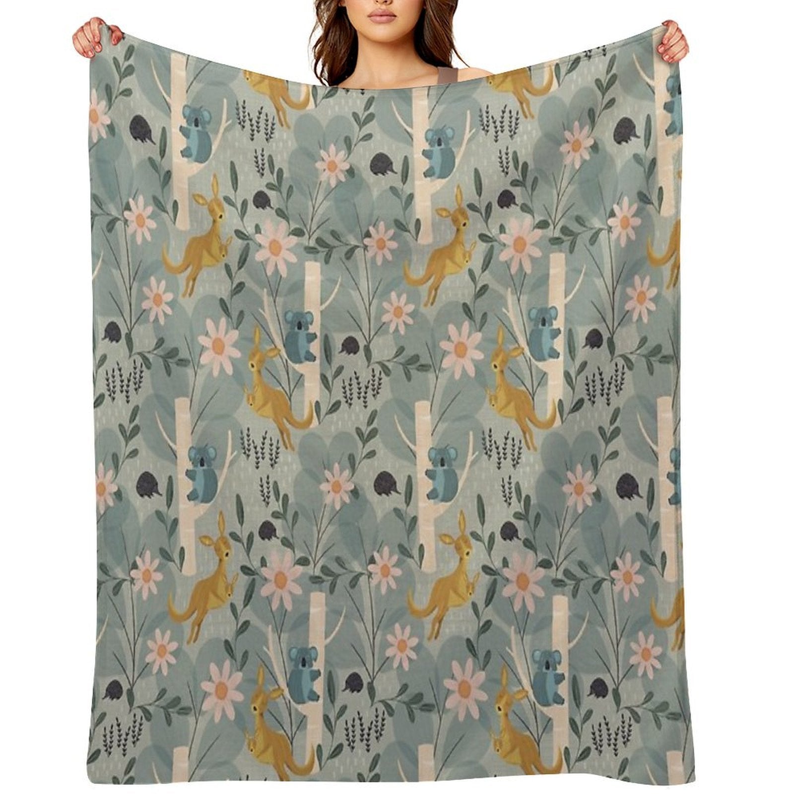 Aussie Animals All-season Throw Blanket