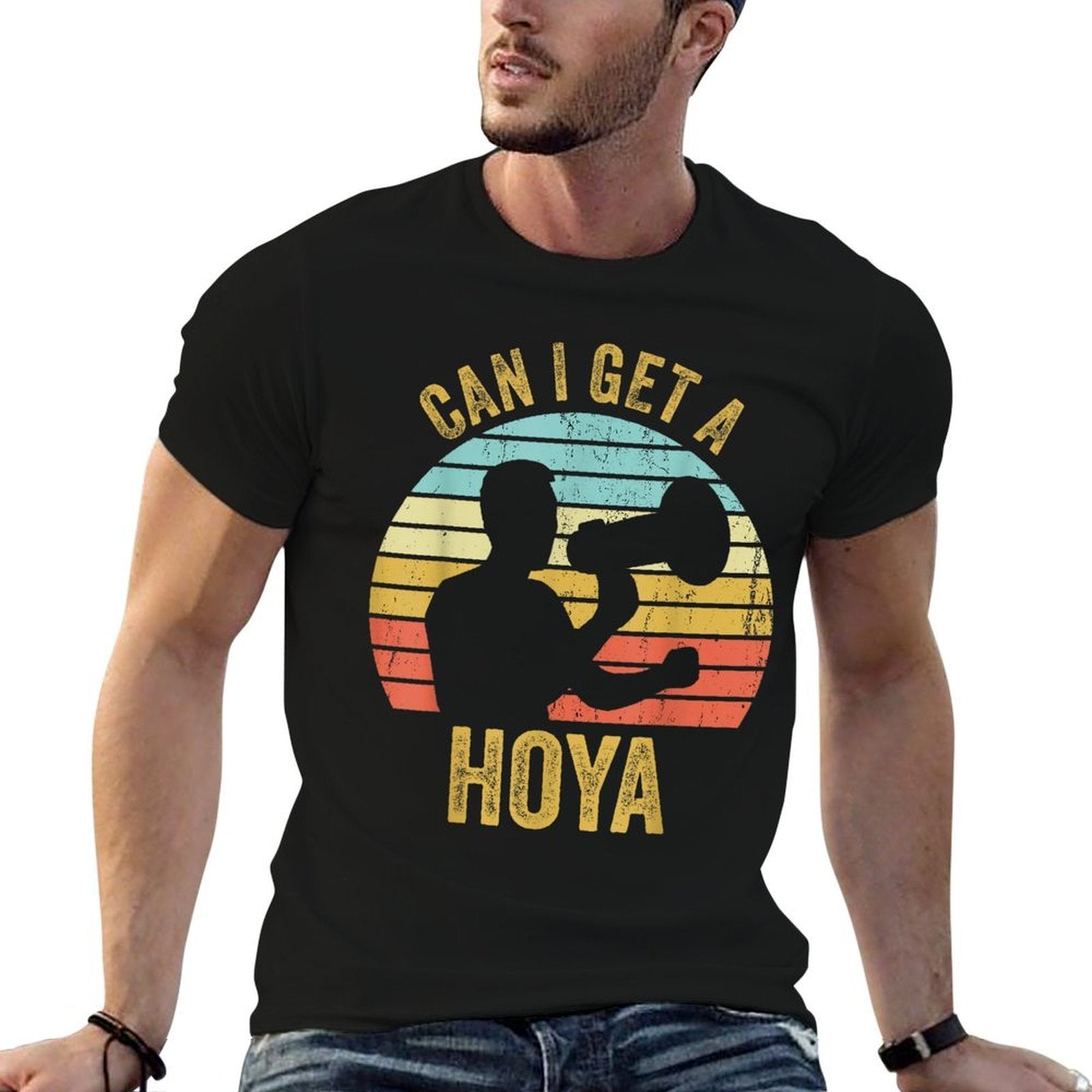 Can I Get A Hoyaaa Man Shouting Hoya Dank Meme  Heathered Texture T-Shirt