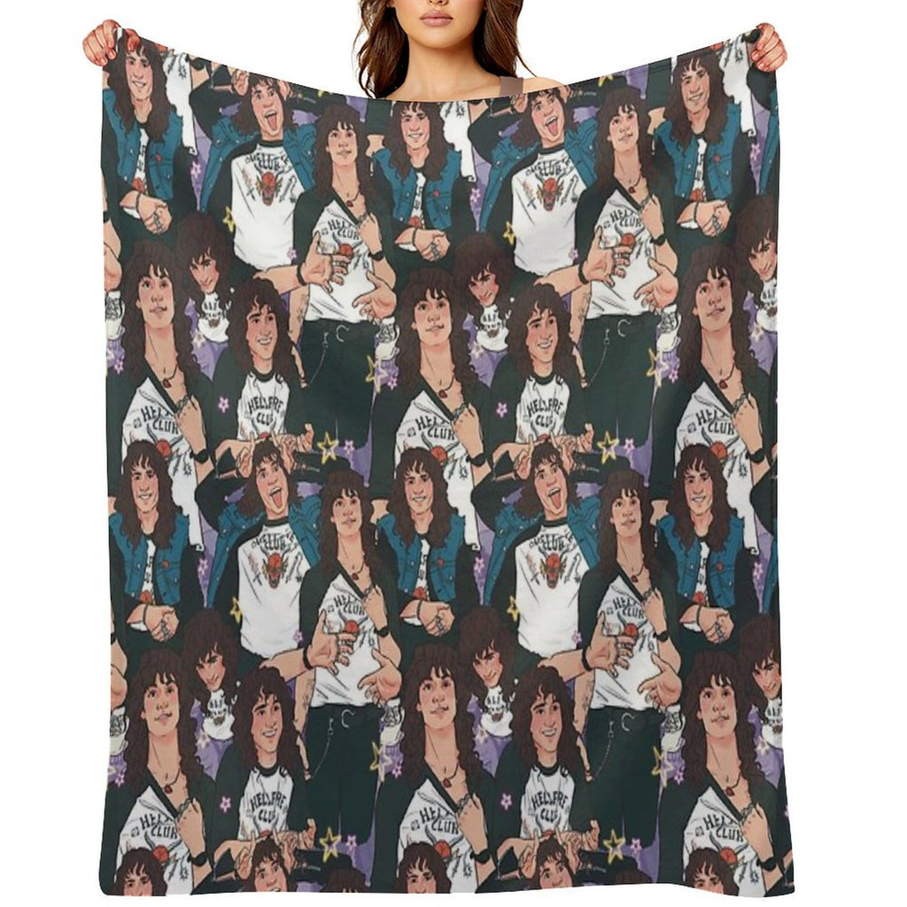 Eddie Munson - AOP Compact Throw Blanket