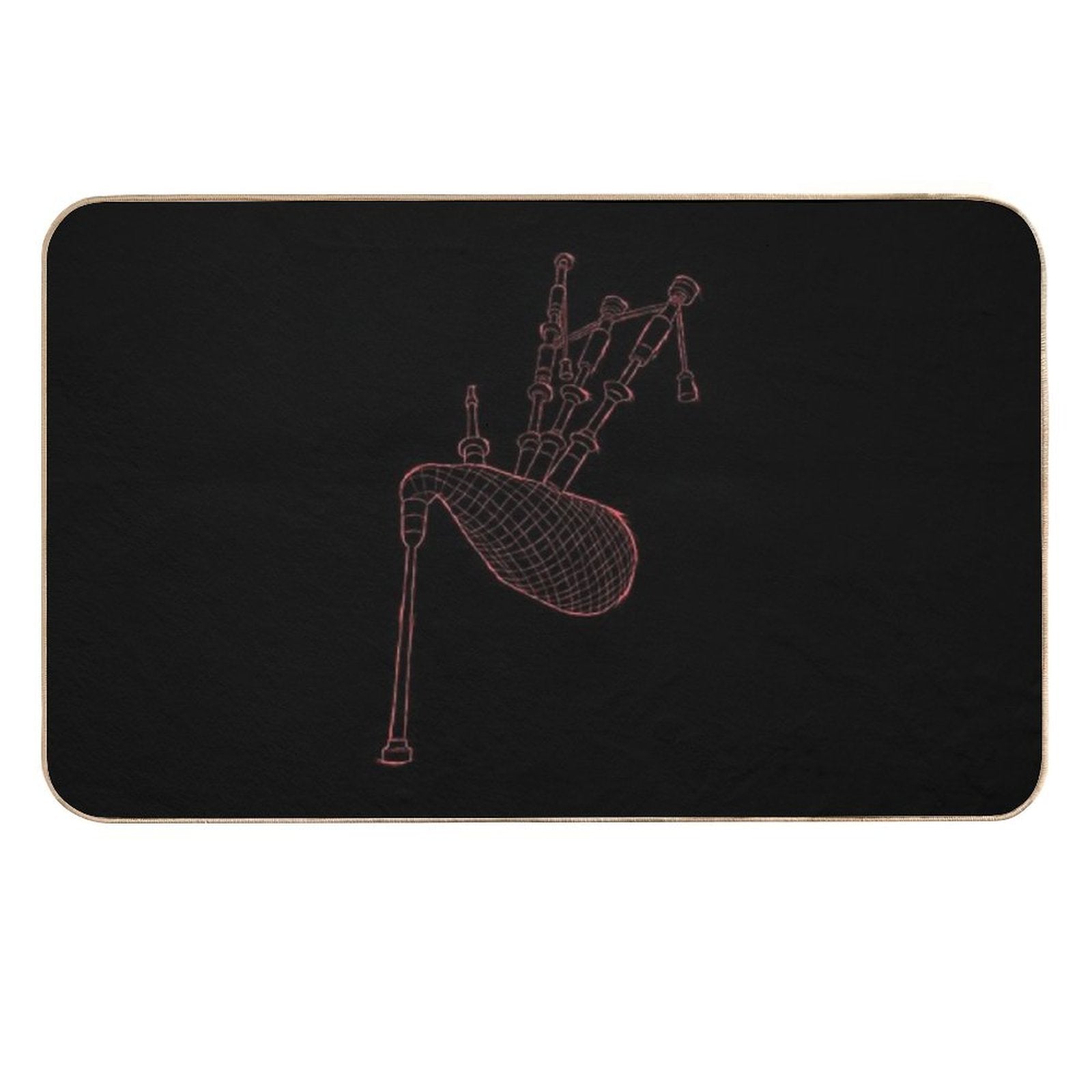 Bagpipes Scotland Musician Woodwind Gifts  Eco-Friendly Bath Mat