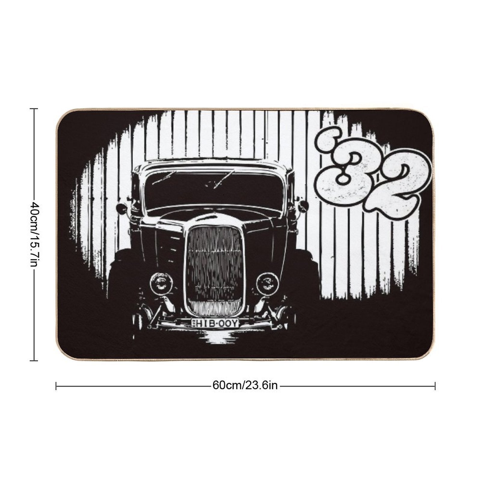1932 Ford Coupe Hot Rod  High-Traffic Bath Mat