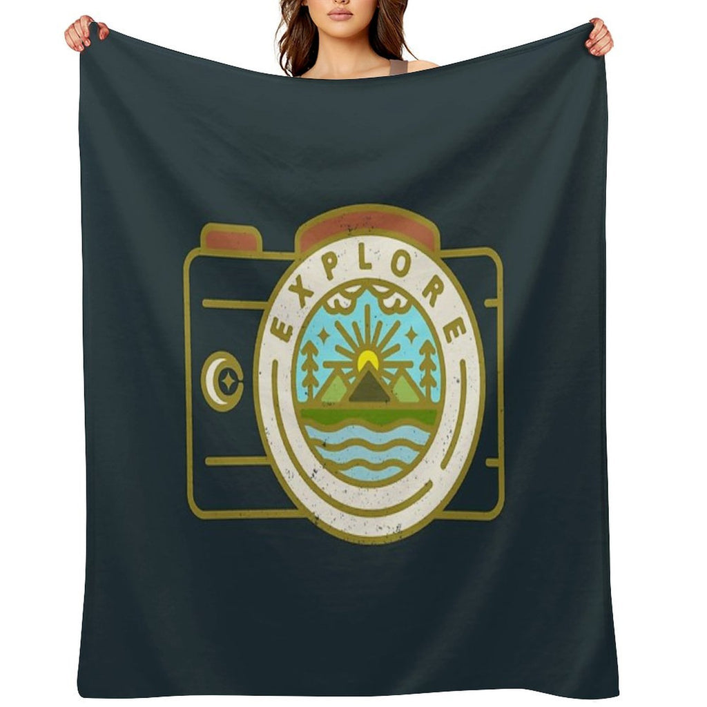 Explore Velvety-soft Throw Blanket