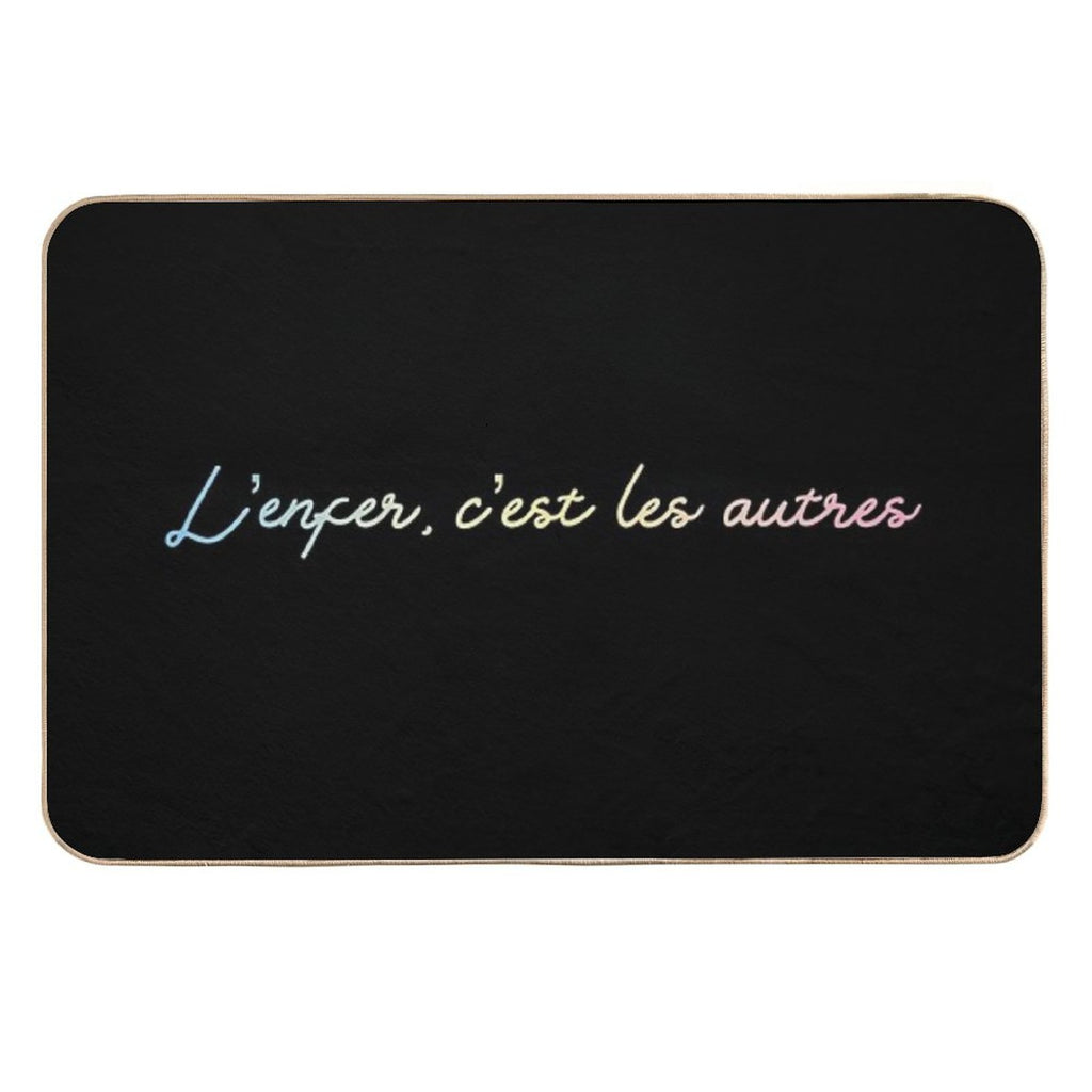 L’enfer, C’est Les Autres  Stain-Proof Bath Mat