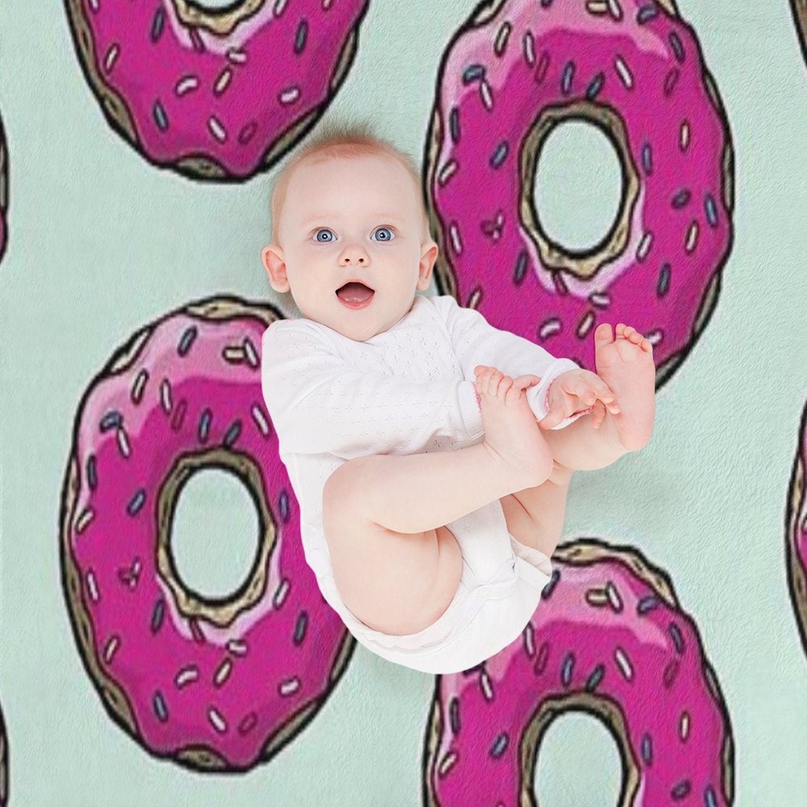 Classic Simpsons Donuts Premium Throw Blanket