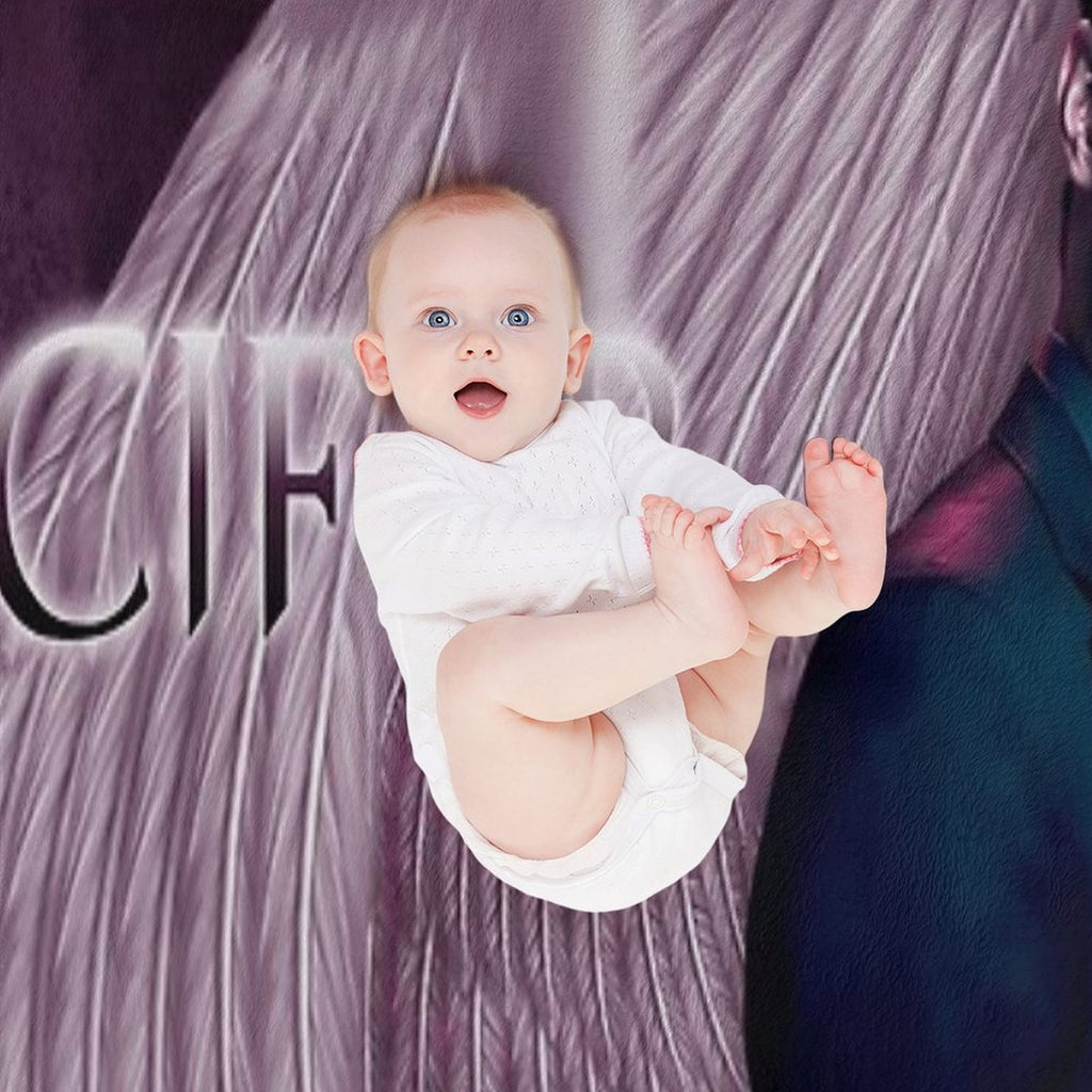 Lucifer Purple Wings Comfort Throw Blanket