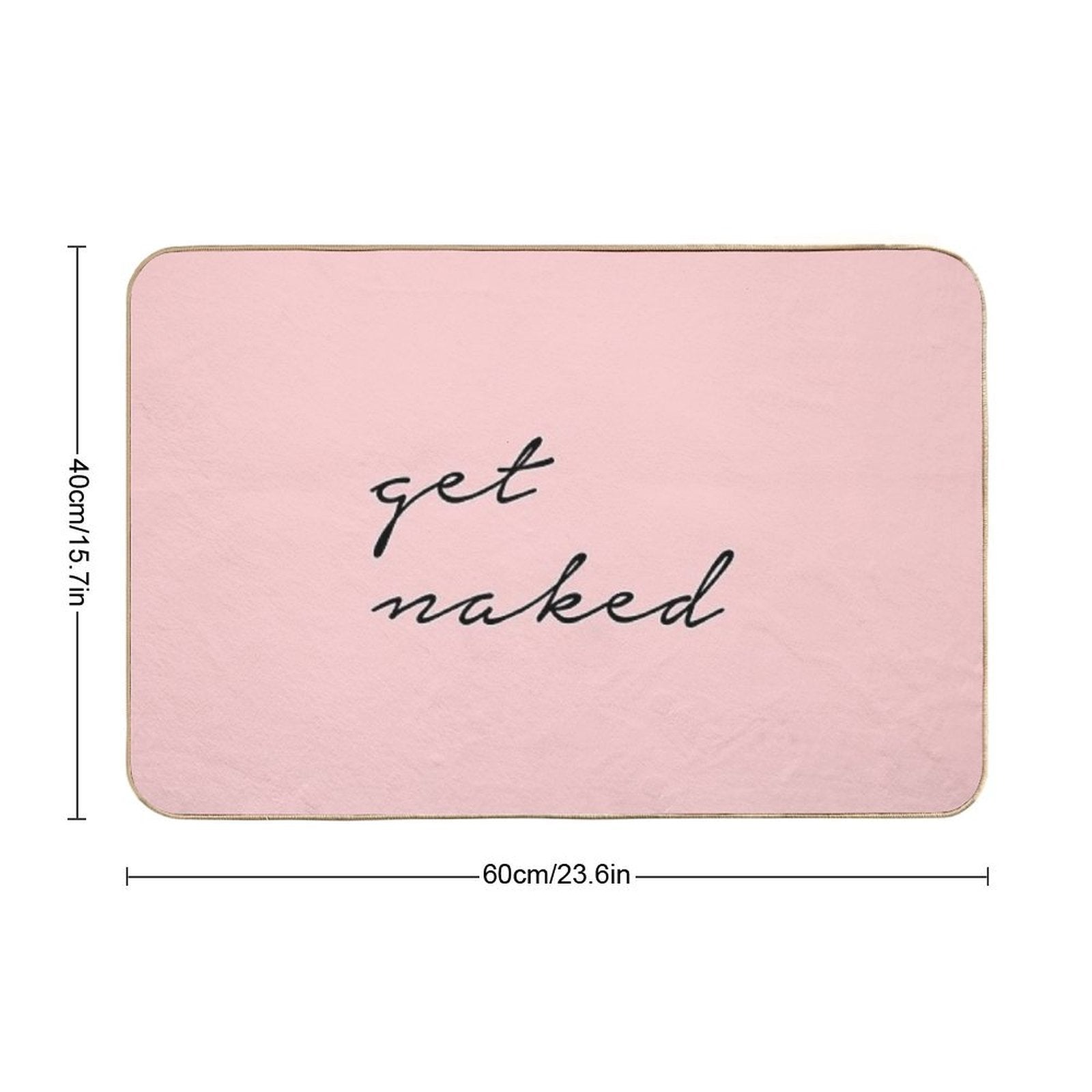 Get Naked  Easy To Clean Bath Mat