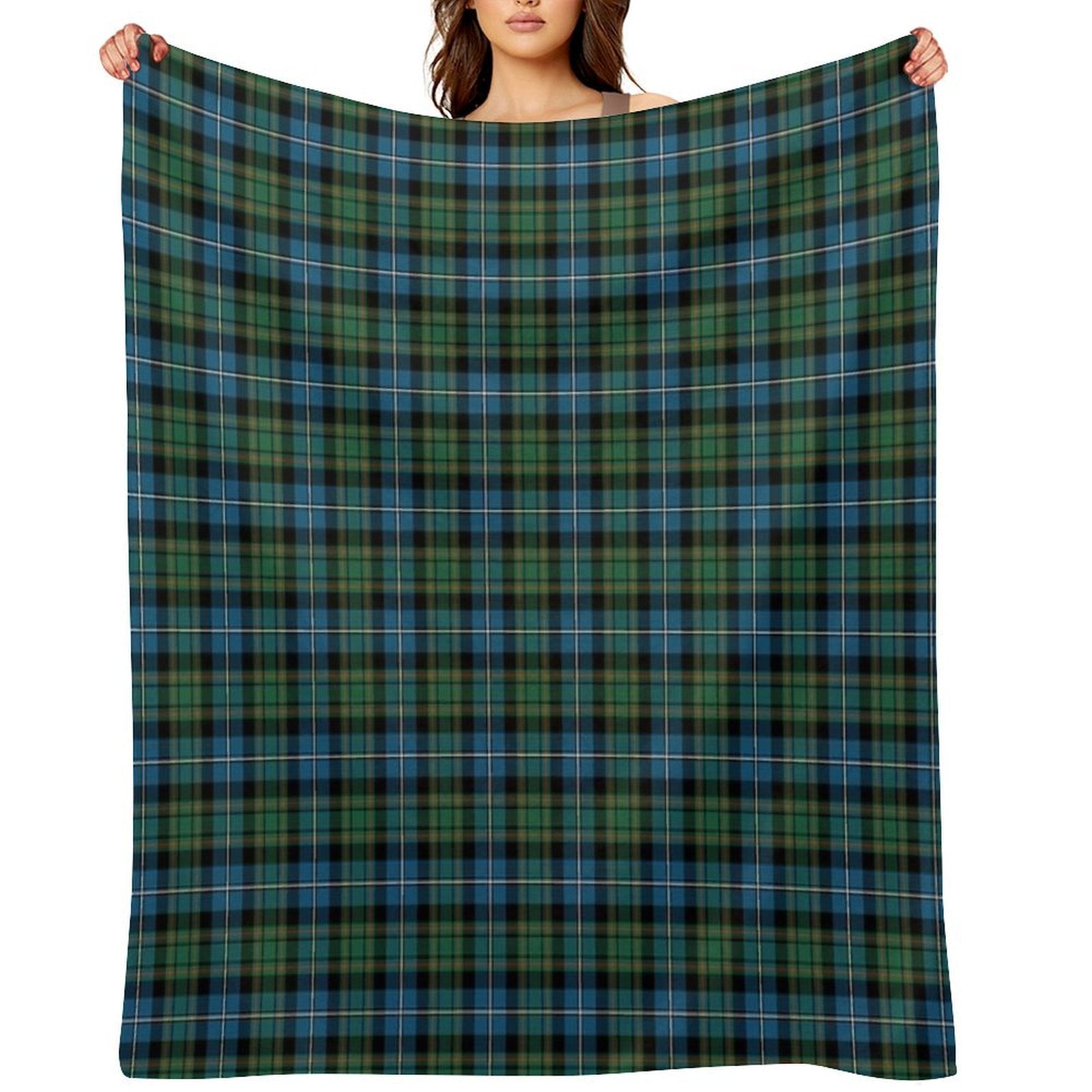 Clan MacRae Hunting Tartan Premium Throw Blanket