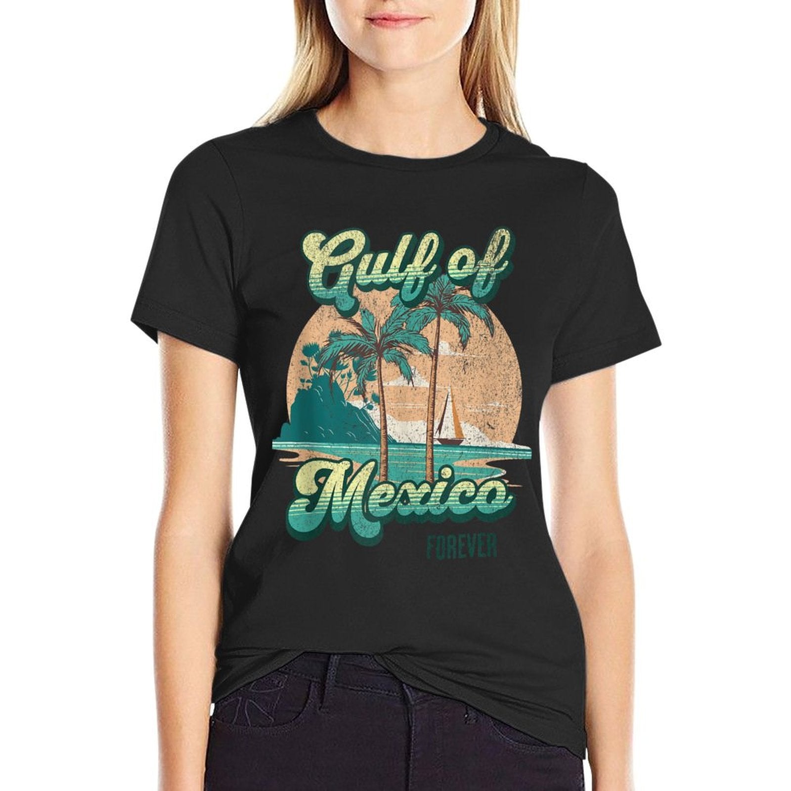 Gulf of Mexico Forever - Sunset Beach Vacation America Humor  Odor-resistant T-Shirt