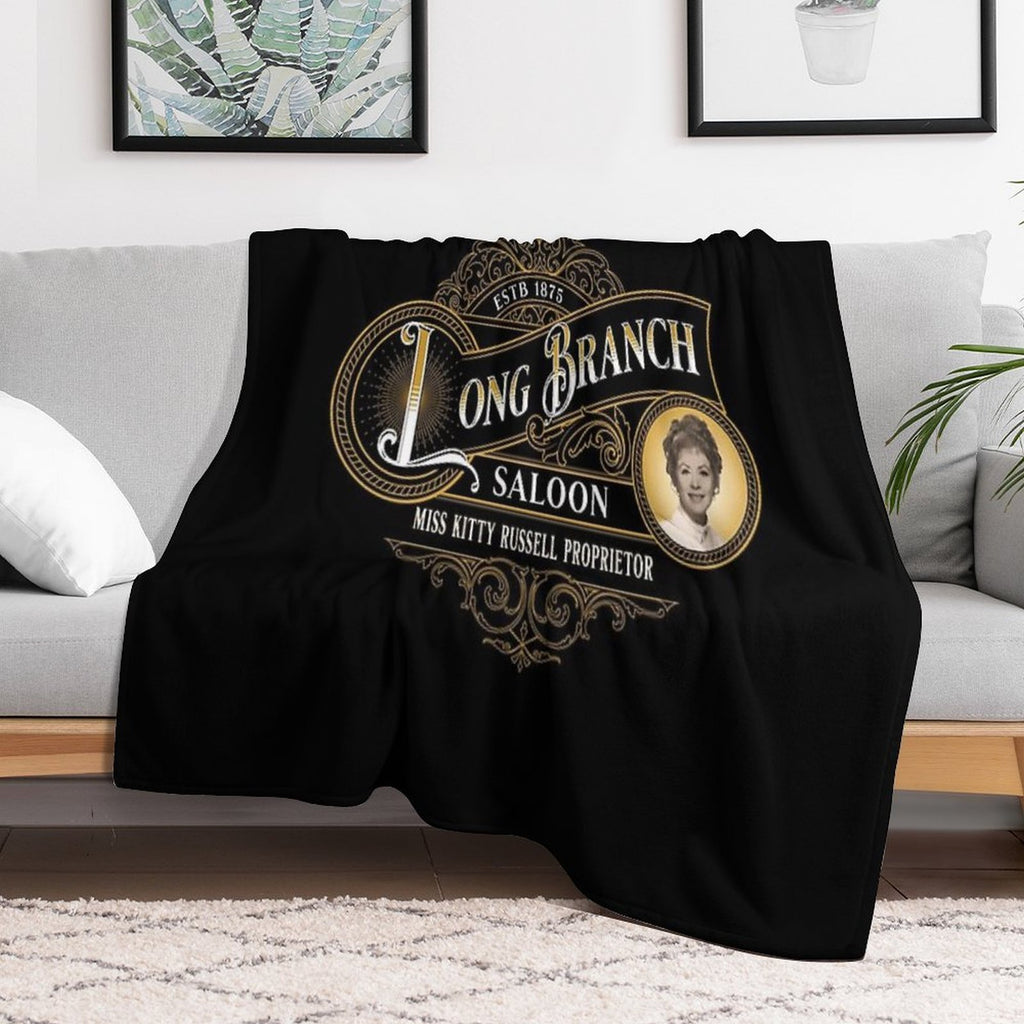 Gunsmoke  Miss Kitty's Long Branch Saloon Western Compact Throw Blanket