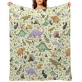 Dinosaurs! Eco-conscious Throw Blanket