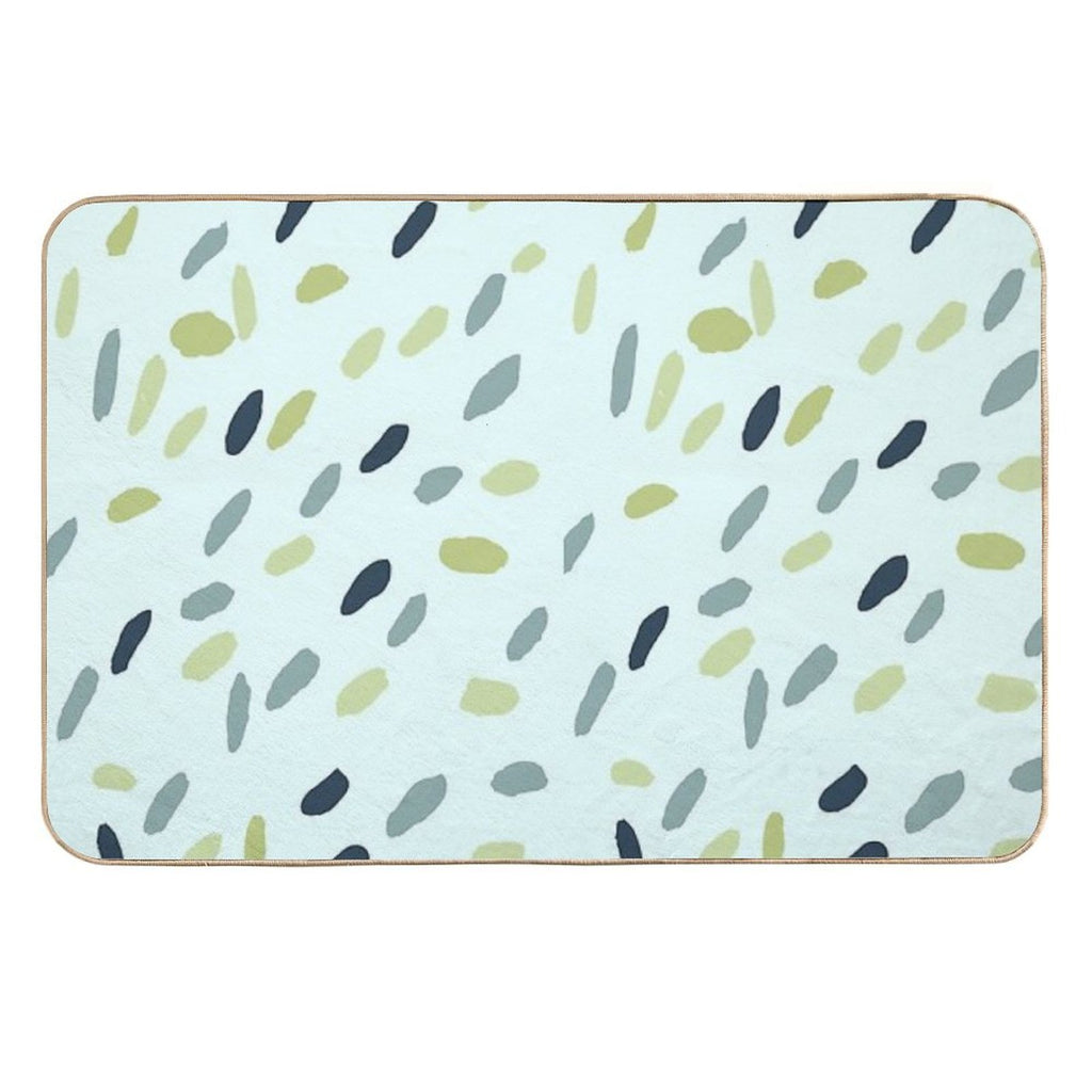 Dots on Mint  Easy To Clean Bath Mat