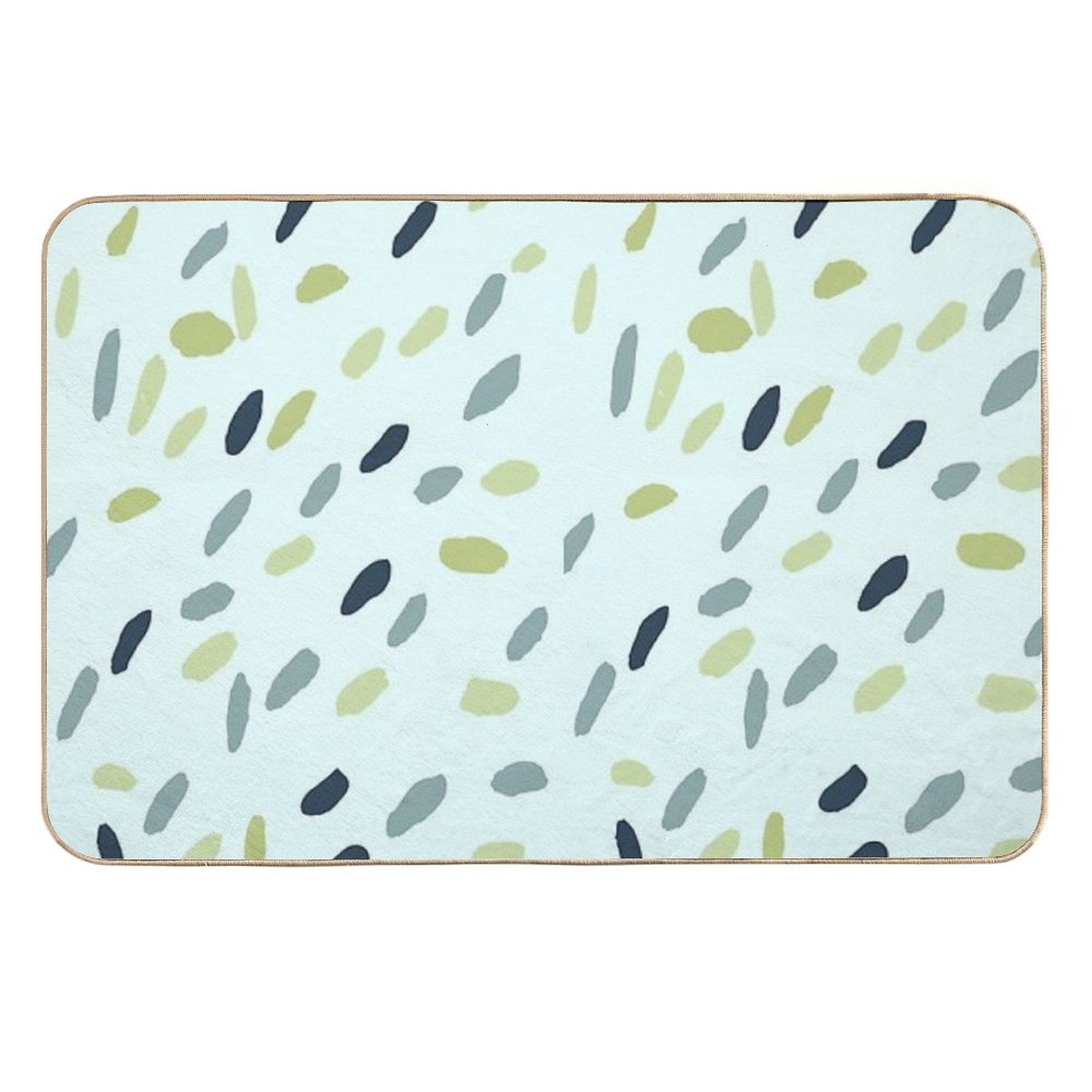Dots on Mint  Easy To Clean Bath Mat