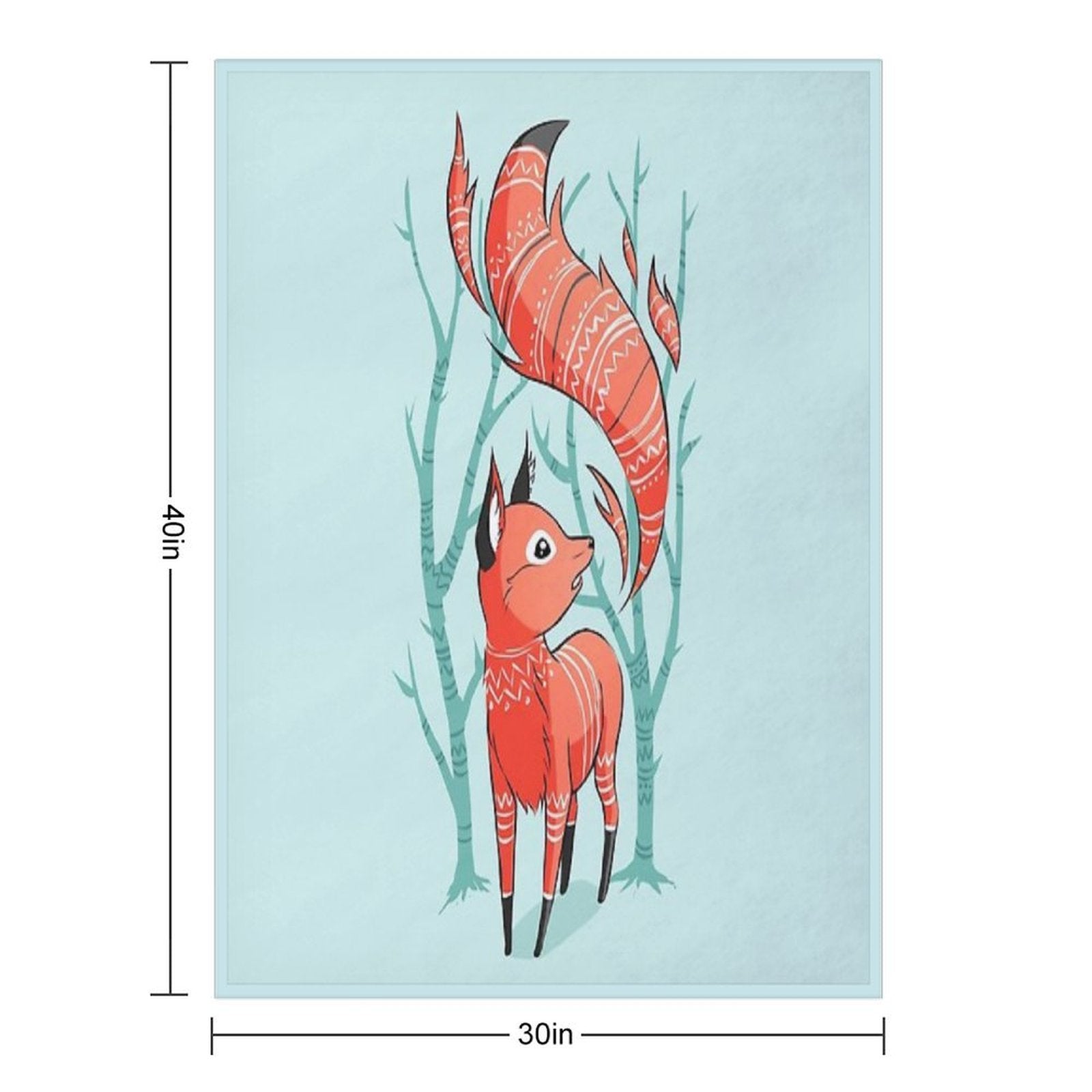 Winter Fox Velvety-soft Throw Blanket