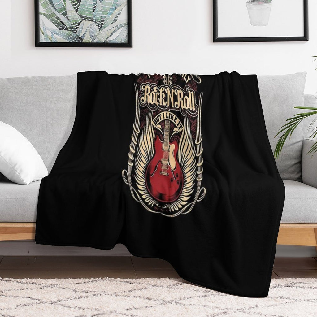 Guitar The Stones Eco-conscious Throw Blanket