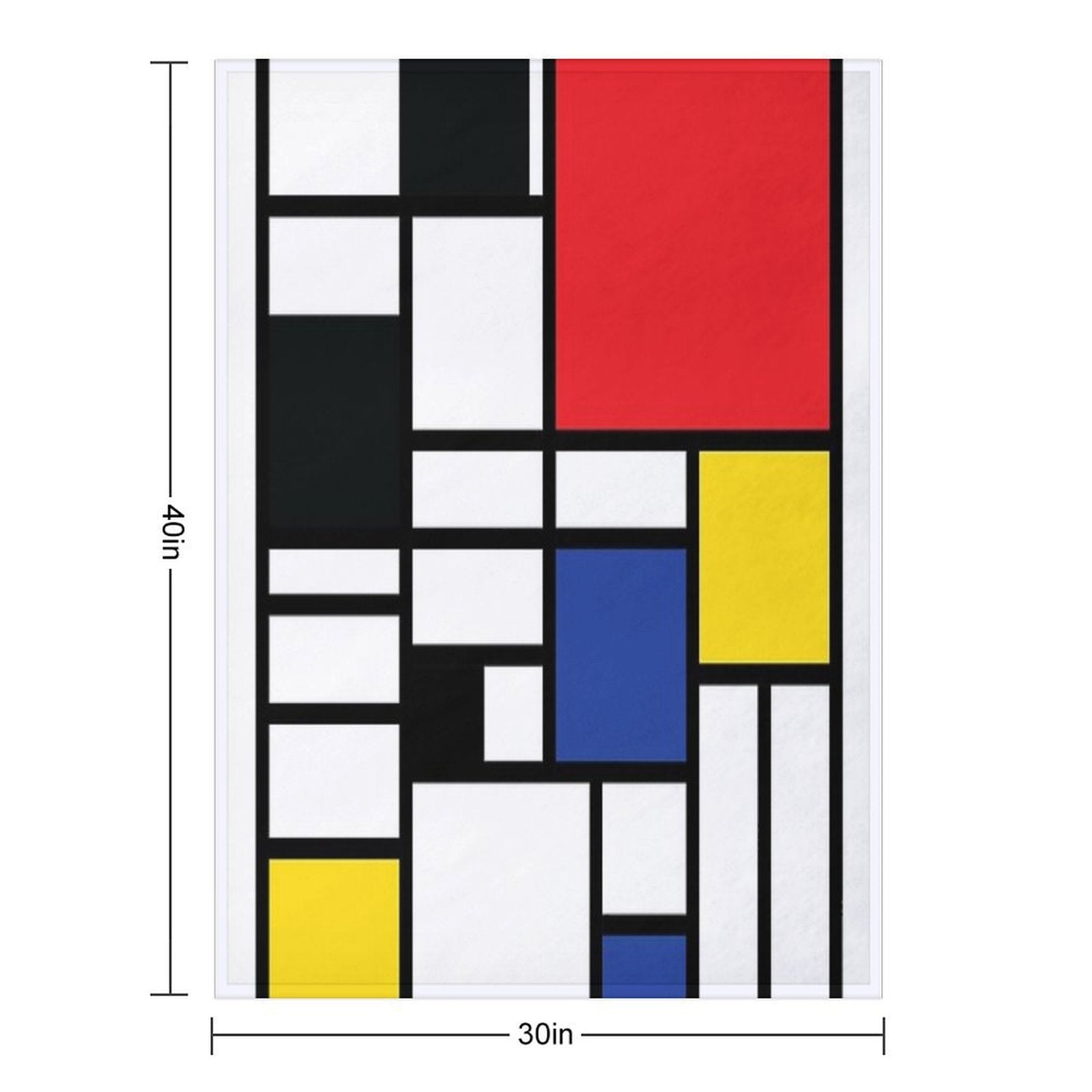 De Stijl #1 Quick-dry Throw Blanket
