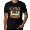 40th Birthday Vintage 1982 Born in 1982 40 Birthday  Slim-fit Cut T-Shirt