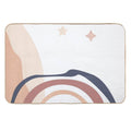 Mountain Haze 2 - Landscape Line Art Abstract Simple Lines  Easy To Clean Bath Mat