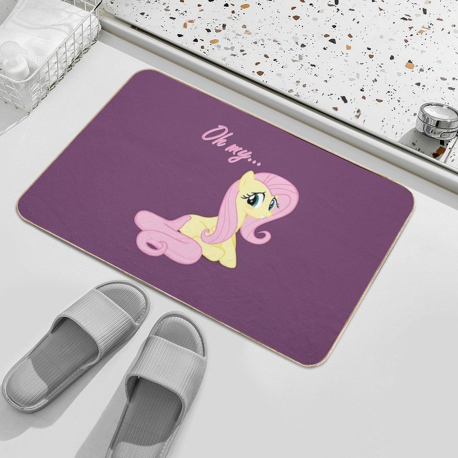 Shy Pony  Easy To Clean Bath Mat