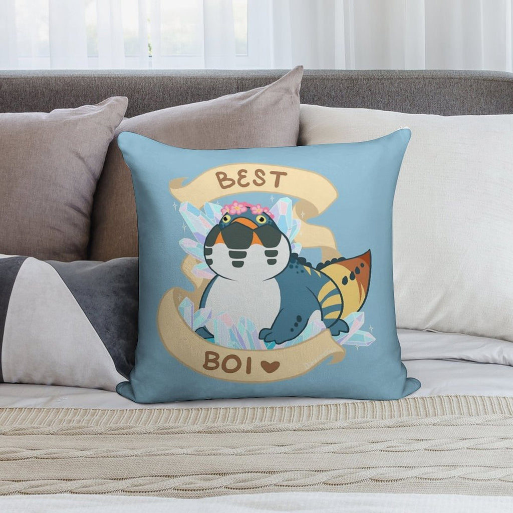 Dodogama Best Boi (MonHun World) Soft Fade-Resistant Throw Pillow