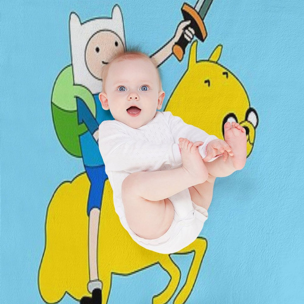 Adventure Time™ Finn And Jake The Knight And The Horse Travel-friendly Throw Blanket