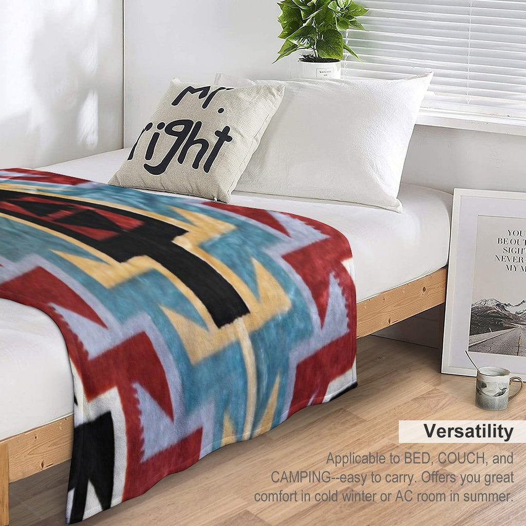 Navajo PATTERNS TRIBAL ETHNIC Gift-ready Throw Blanket