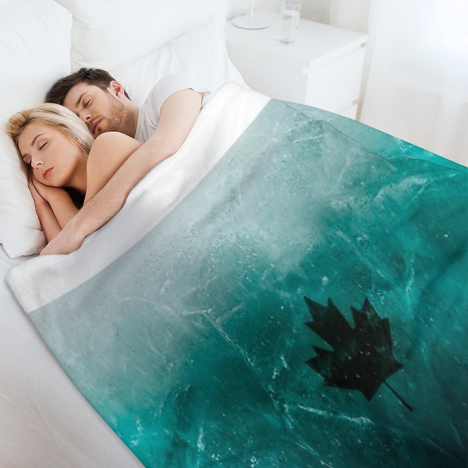 Black Ice Design Compact Throw Blanket