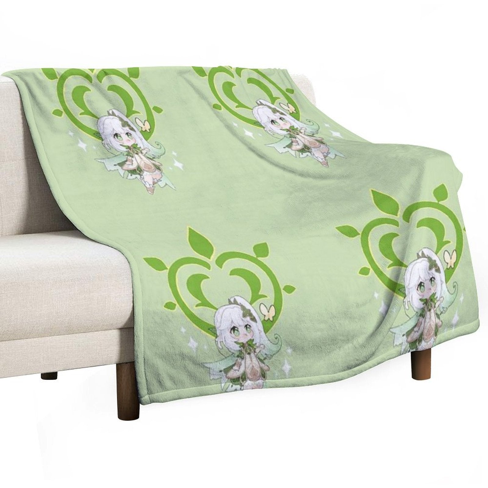 Dendro Archon. Genshin Impact. Nahida Travel-friendly Throw Blanket