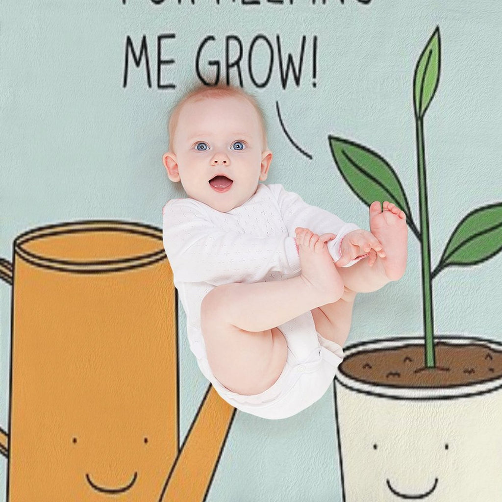 Thank You for Helping Me Grow! Versatility Throw Blanket