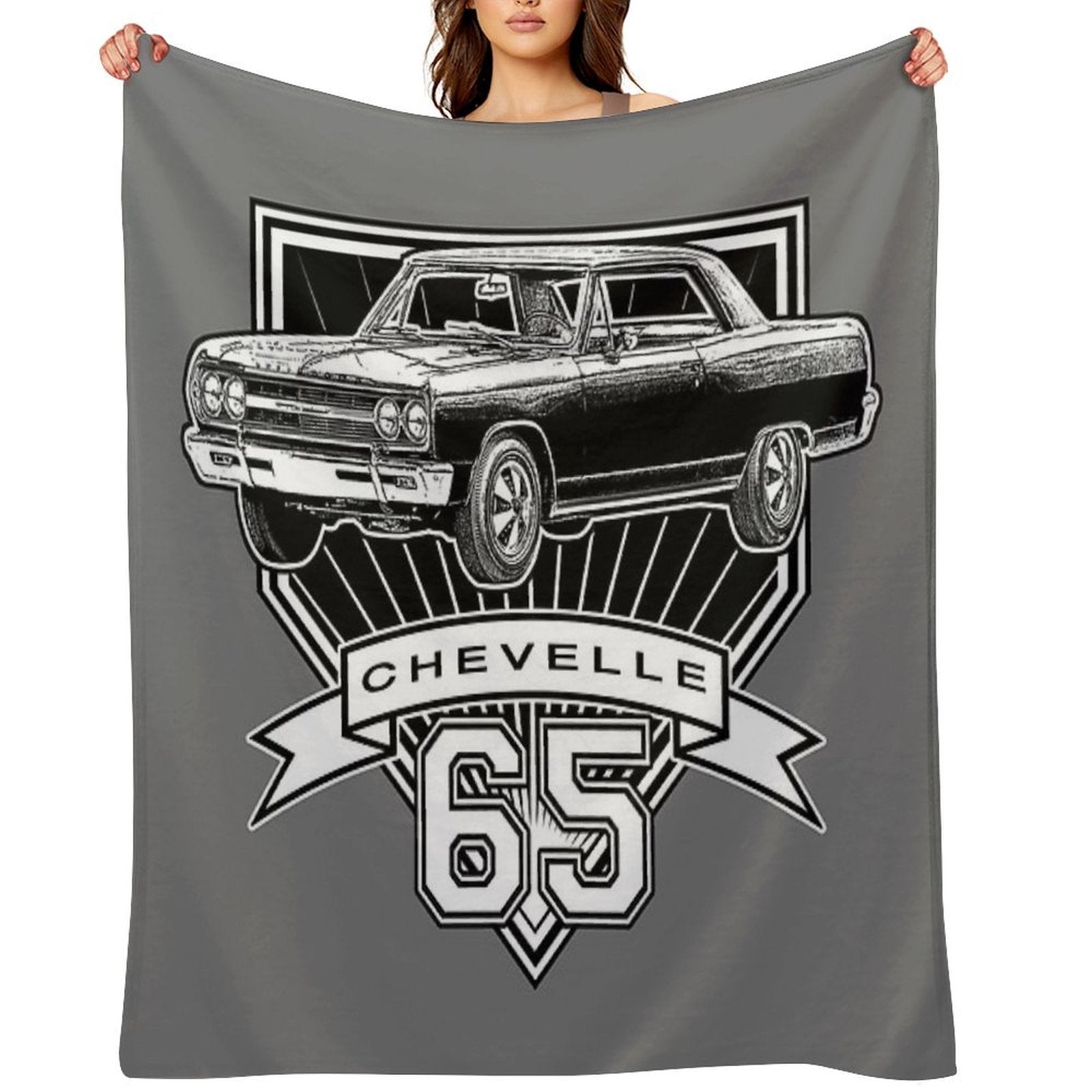 1965 Chevelle Sustainable Throw Blanket