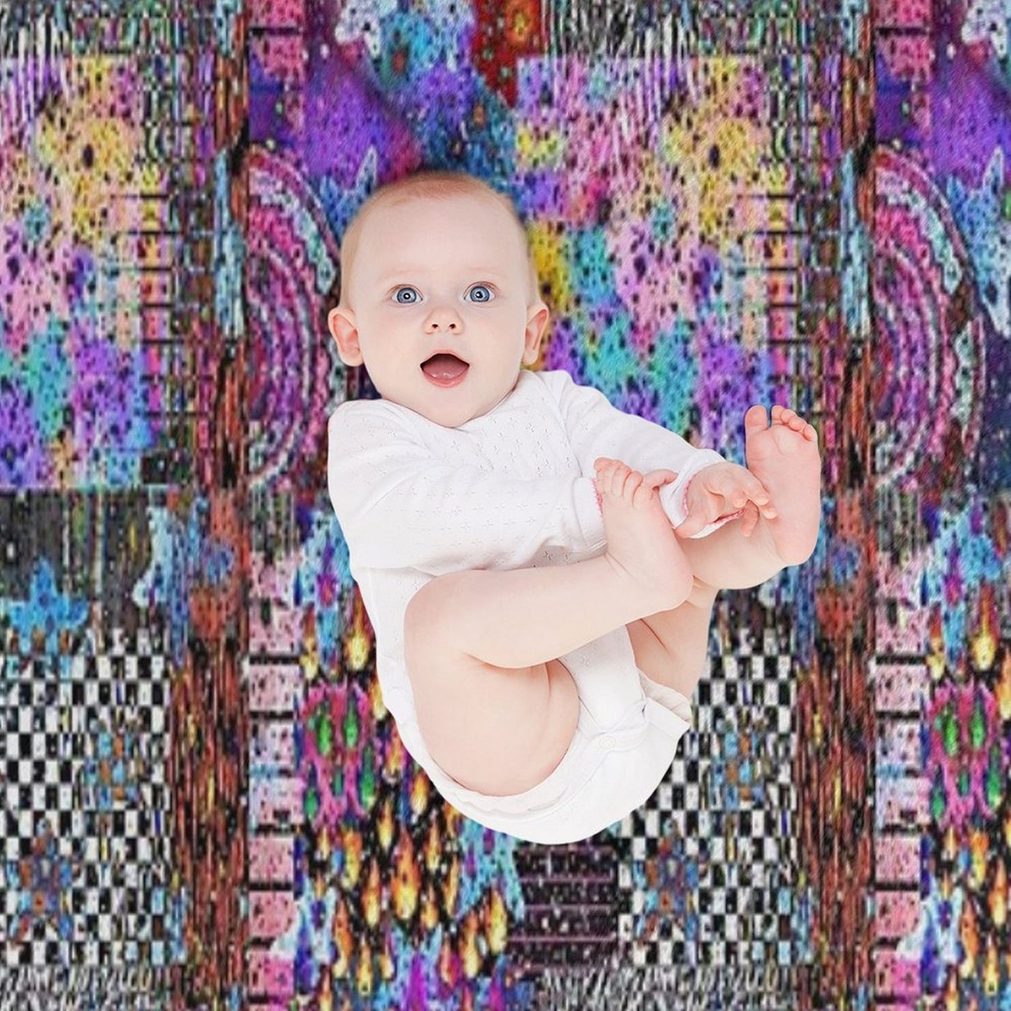 Printed Symphony Anti-pilling Throw Blanket