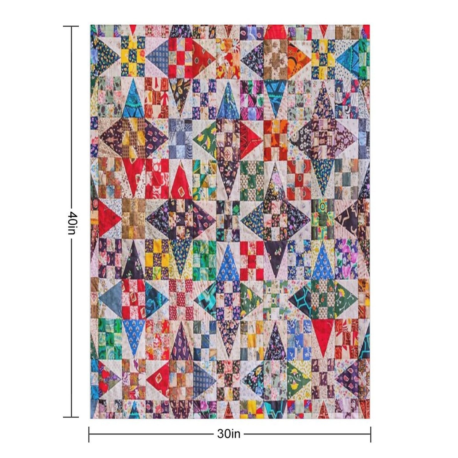 Patchwork Lightweight Throw Blanket
