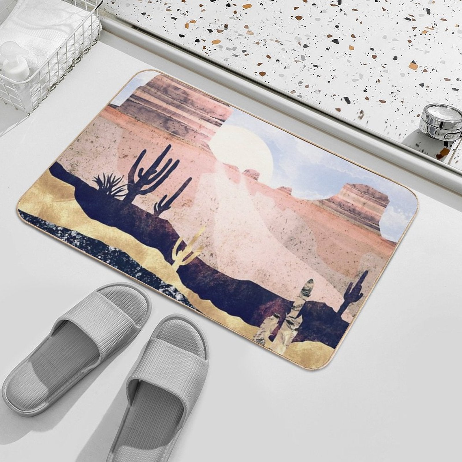 Autumn Desert  Dirt-Trapping Bath Mat