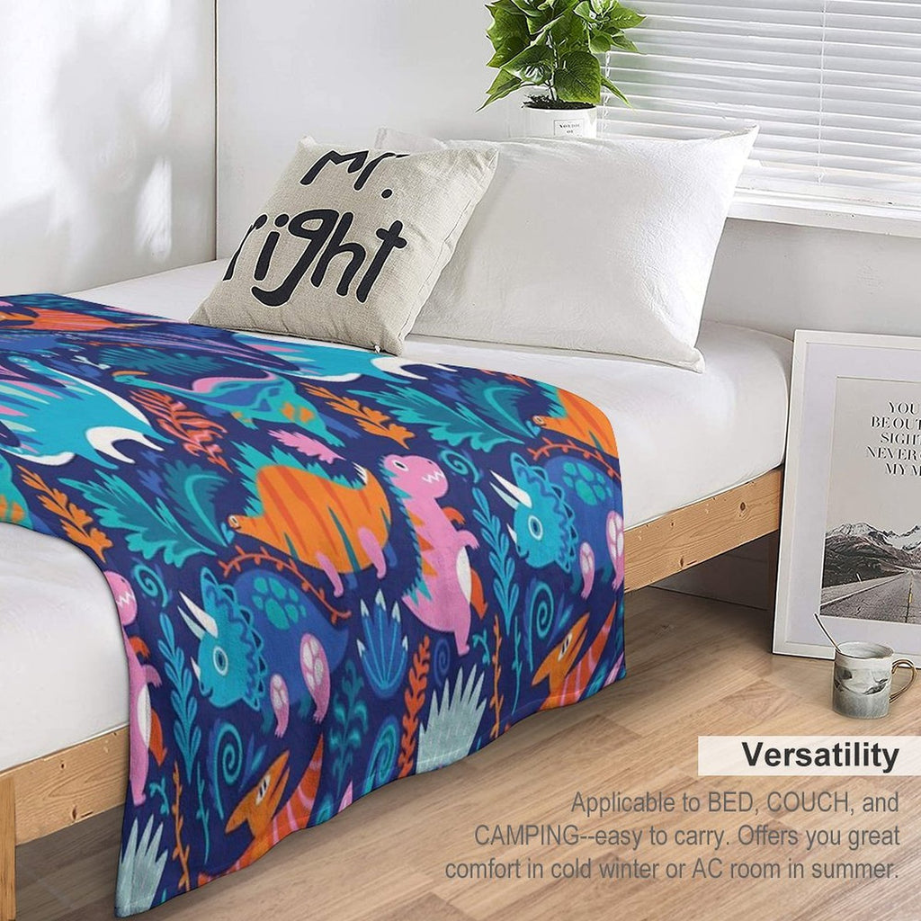 Dino Team 1 Eco-conscious Throw Blanket