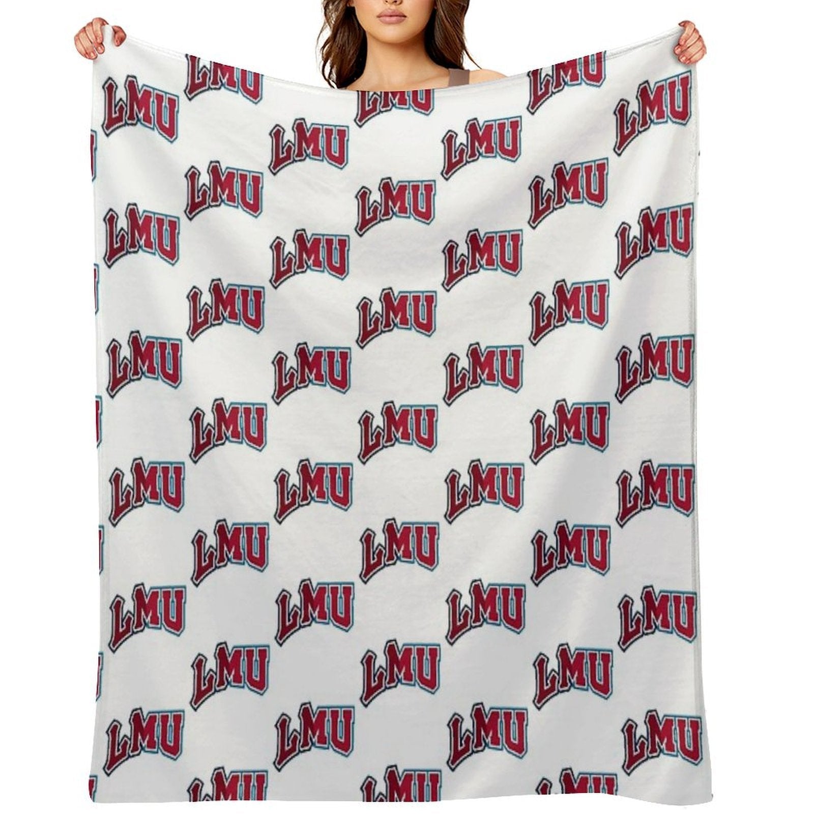 LMU Logo Transition Multi-functional Throw Blanket