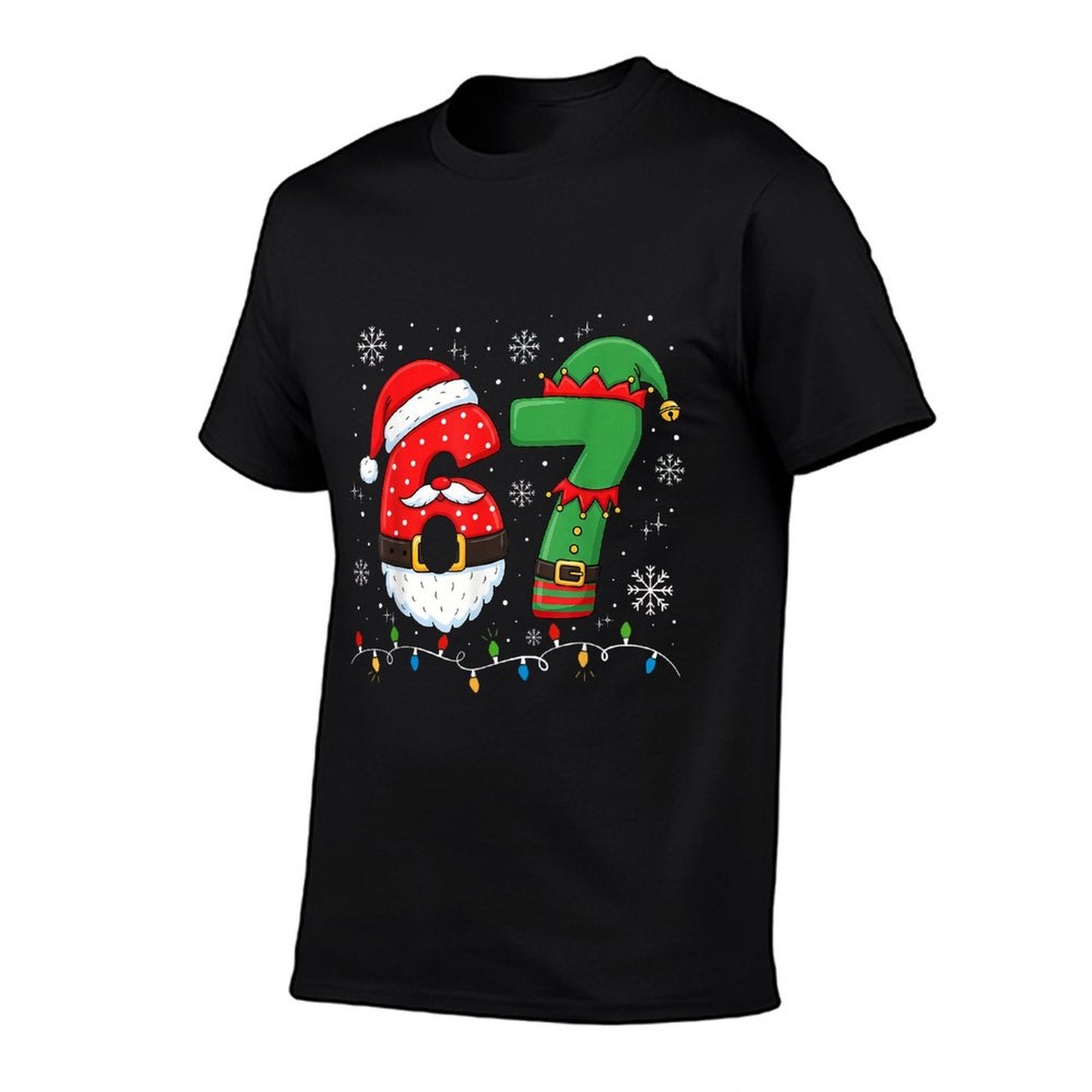 67 Christmas 6 7 Meme Pajamas Holiday Gen Alpha Slang  Breathable T-Shirt
