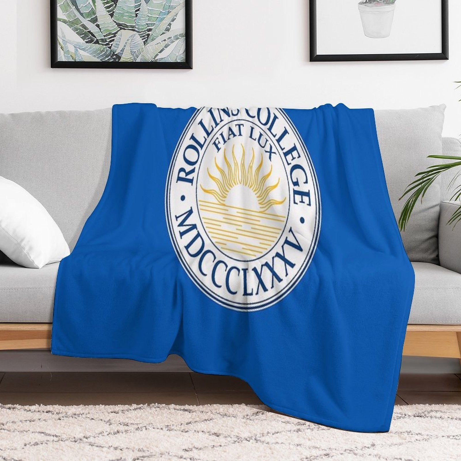 Rollins College Gift-ready Throw Blanket