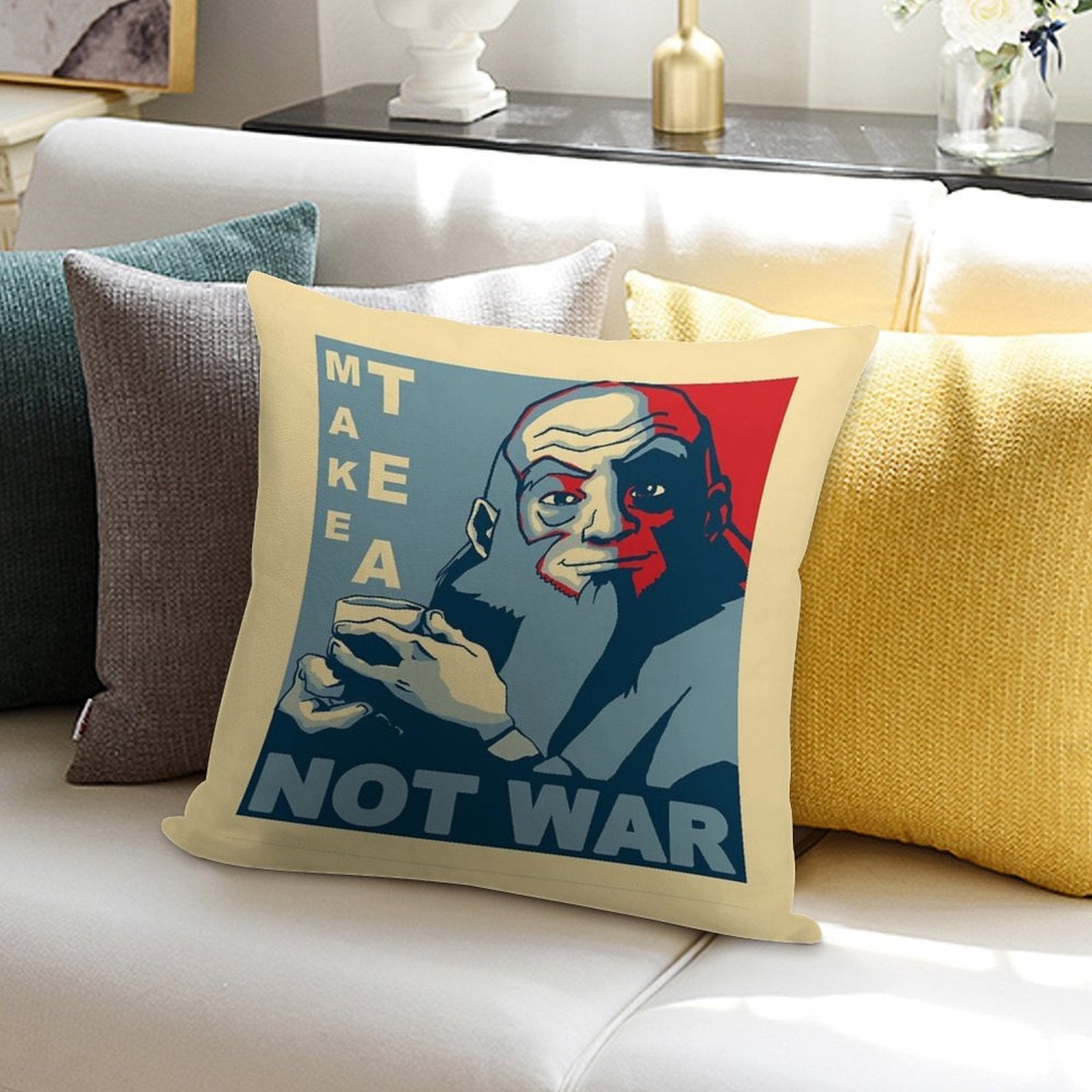 Iroh Make Tea Not War Soft Luxury Feel Throw Pillow