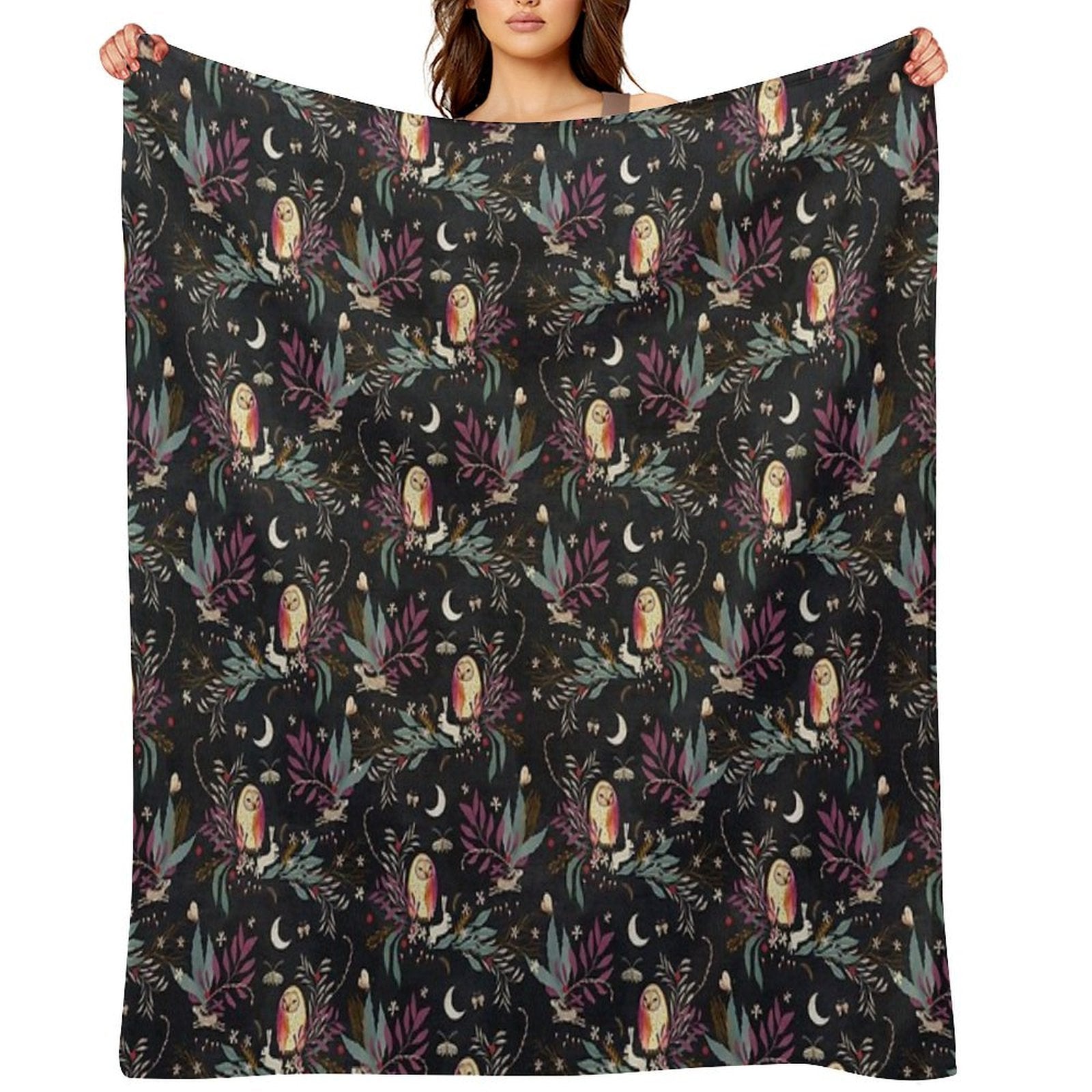 In The Night Garden Eco-conscious Throw Blanket