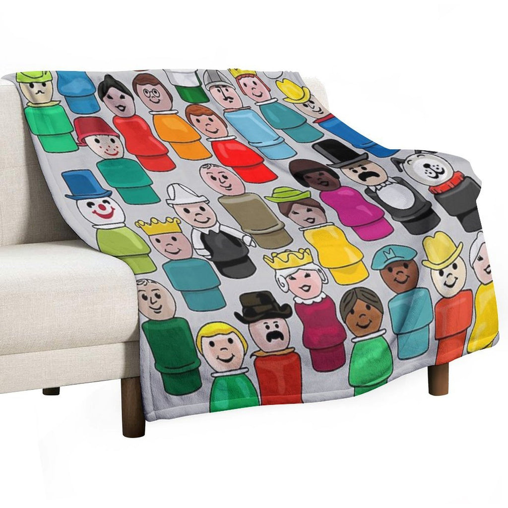 The People in Your Neighborhood Machine-washable Throw Blanket