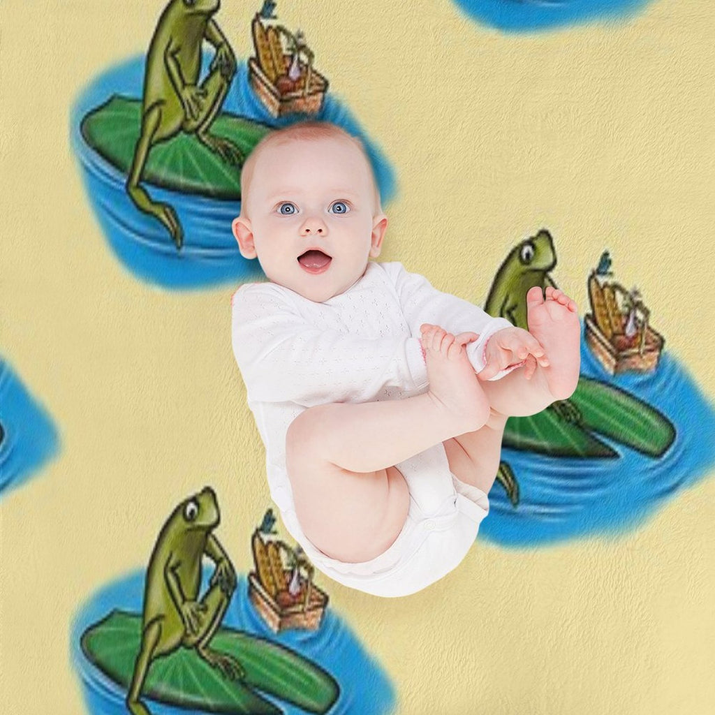 Chill Frog Anti-pilling Throw Blanket