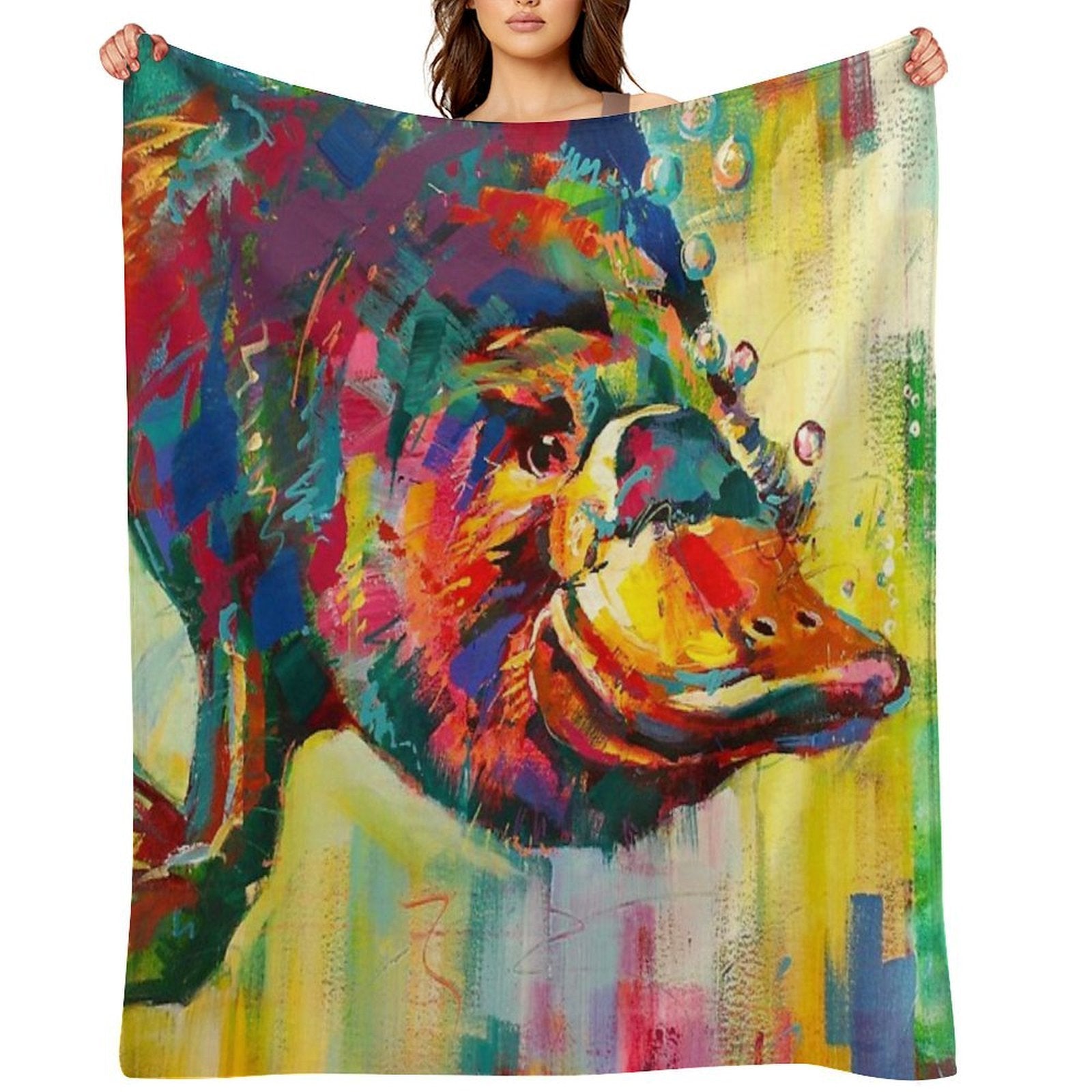 Duck-Billed Platypus - Australian Mammal Multi-functional Throw Blanket