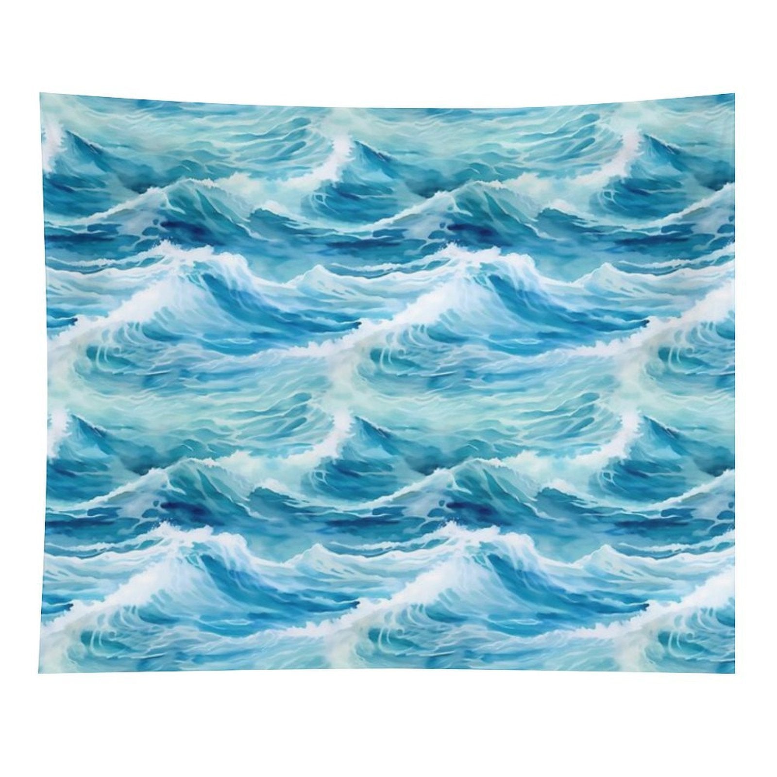 Sea Waves Watercolor Pattern #5 Tapestry